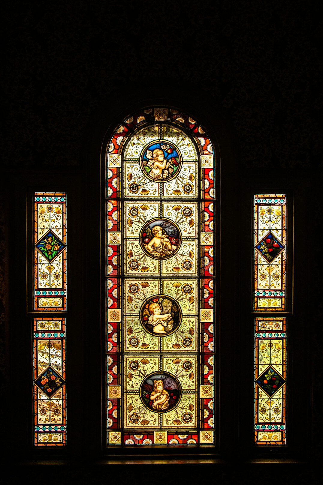 dark mansion interior